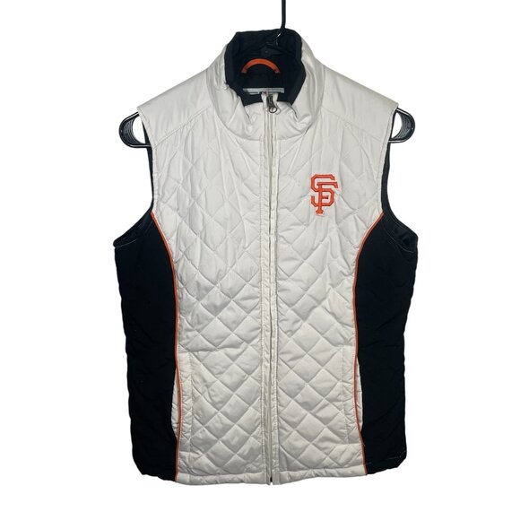 G III Cooperstown Collection SS Giants Vest Womens Small Carl Banks MLB Pockets - Picture 1 of 8